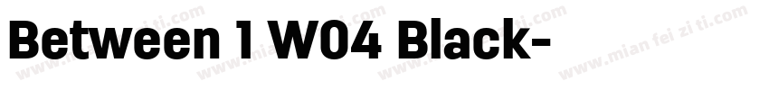 Between 1 W04 Black字体转换
